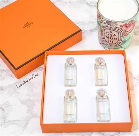 hermes perfume set of 6 jardin|Hermes garden collection.